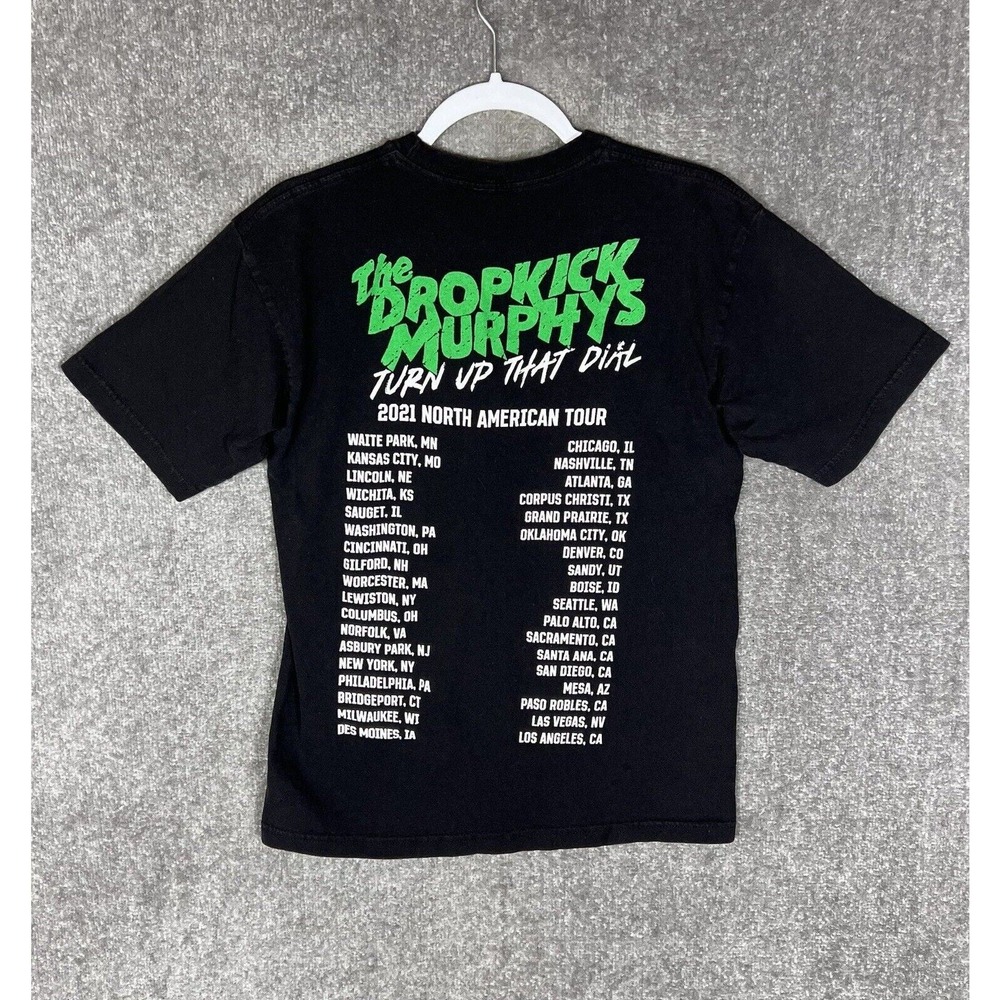 The Dropkick Murphys TURN UP THAT DIAL 2021 Graphic Tour T-Shirt Mens Sz Medium - Picture 8 of 14